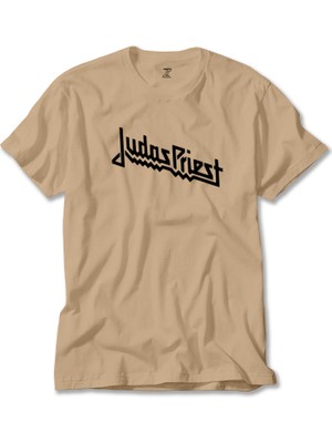 Judas Priest Logo Krem Tişört Liyada