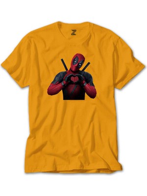 Deadpool Love Sarı Tişört Liyada