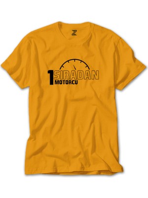 Bir Sıradan Motorcu Sarı Tişört Liyada