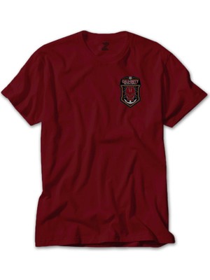 Call Of D. Black Ops Skull Kırmızı Tişört Liyada