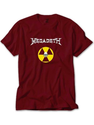 Megadeth Nuclear Radioactive Kırmızı Tişört Liyada