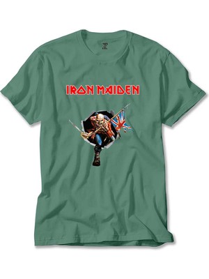 Iron Maiden Trooper Yeşil Tişört Liyada