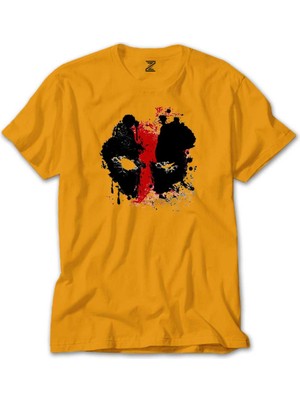 Deadpool Boyama Sarı Tişört Liyada