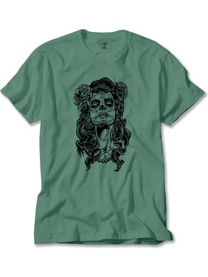 La Calavera Catrina Yeşil Tişört Liyada