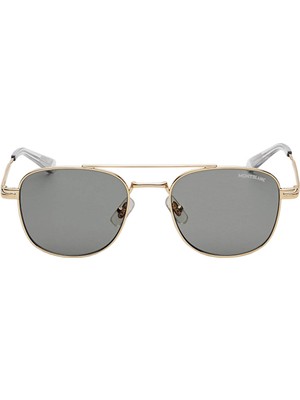 Montblanc Altın Renkli Metal Çerçeveli Kare Güneş Gözlüğü 134464