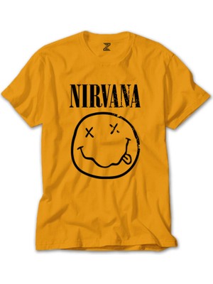 Nirvana Smiley Face Sarı Tişört Liyada