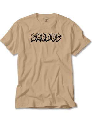 Exodus Text Krem Tişört Liyada