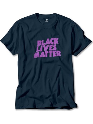 Black Sabbath Black Lives Matter Lacivert Tişört Liyada