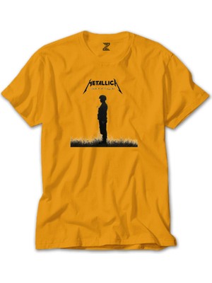 Metallica Master Of Puppets Metal Soldier Sarı Tişört Liyada