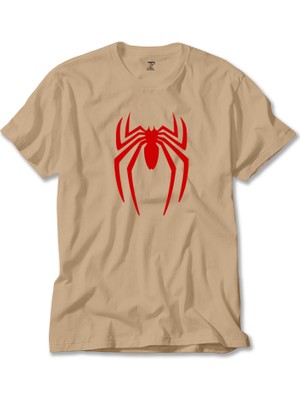 Spider-Man Logo Krem Tişört Liyada
