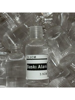 Storemax 50 Adet 50 ml Boş Plastik Şişe PRS24 Şeffaf Kapak