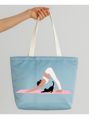 Ada Kostüm Yoga Tasarım Mat Saten Omuz Çantası