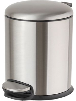 System Banyo Aksesuarları Pedallı 5 L Saten Çöp Kovası 31x23x20 cm