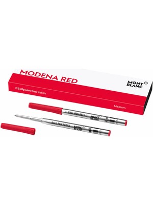 Montblanc Modena Kırmızı 2 Tükenmez Kalem Yedek 128216