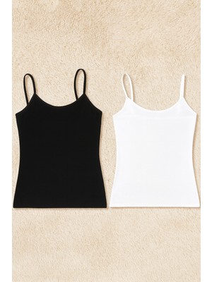 Alissa Kadın Bambu Likralı Askılı 2'li Atlet W6K6K1T1KA