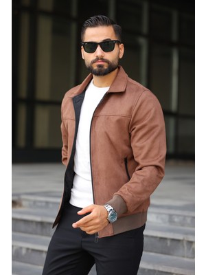 Baselco Polo Yaka Baharlık Süet Ceket