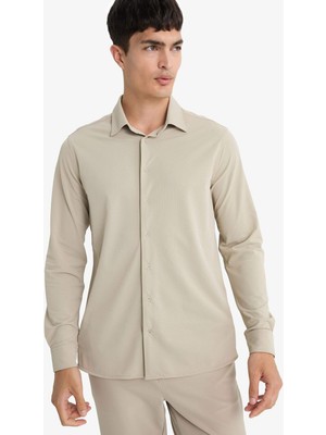 Defacto Erkek Uzun Kol Gömlek F0337AX/GR302 Grey