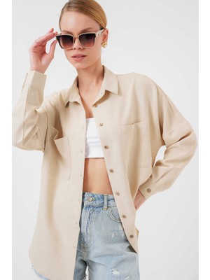 Bigdart Kadın Gömlek 20126 Taş