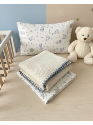 Storkist Beyaz %100 Pamuk Bebek Pike Takımı