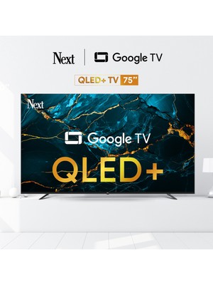 Next YE-75JFSG8 75" 190 Ekran Uydu Alıcılı 4K Ultra HD Google QLED TV