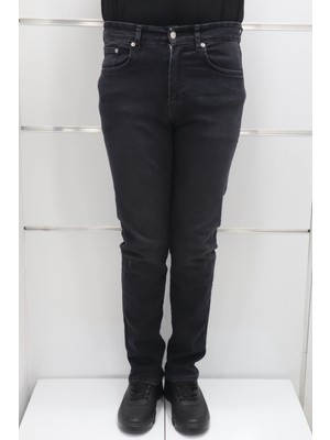 Denim Cartel Fistan Store Erkek Füme Yüksek Bel Rahat Kesim Boru Paça Jean Pantolon