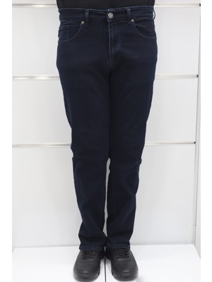 Hacker Fistan Store Erkek Yüksek Bel Rahat Kesim Boru Paça Büyük Beden Jean Pantolon