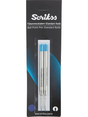 Dev Tükenmezkalem Refil 2'li Blister, 0.7 mm Uç, Mavi