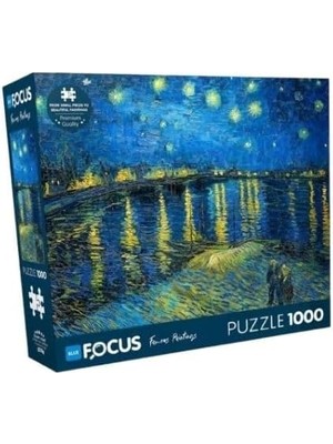 Mena Rise Parça Puzzle - Ren Nehri’nde Yıldızlı Bir Gece (Starry Night Over The Rhone) - Vincent Van Gogh