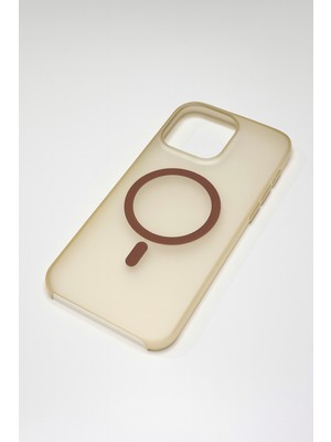 iPhone 16 Pro Magsafe Destekli Mat Buz Görünümlü Ince Koruma Kılıf - Lecco