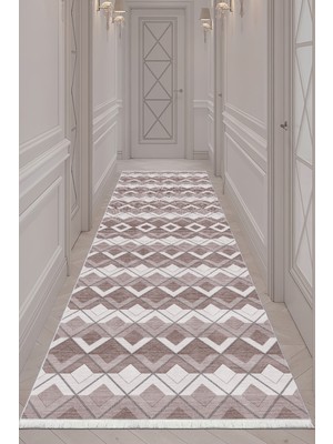 Bazaar Forum Pamuk Taban Dijital Baskı Kaymaz Tüy Dökmeyen Makinada Yıkanabilir Salon Halısı Mutfak Halısı