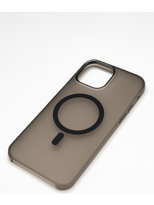 iPhone 13/14 Magsafe Destekli Mat Buz Görünümlü Ince Koruma Kılıf - Lecco