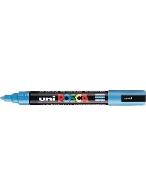 Uniball Posca (1.8-2.5) Su Bazlı Boyama Markörü Açık Mavi ( N ) (Uni-Pc-5m)
