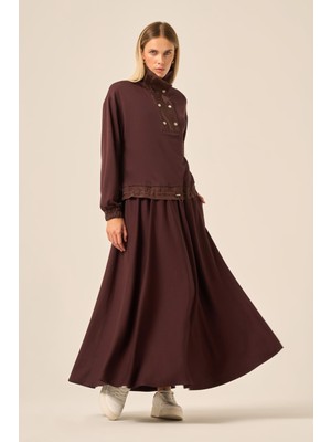 Ftz Women Ftz Kadın Oysho Paraşüt Etekli Takım  Kahve 31197