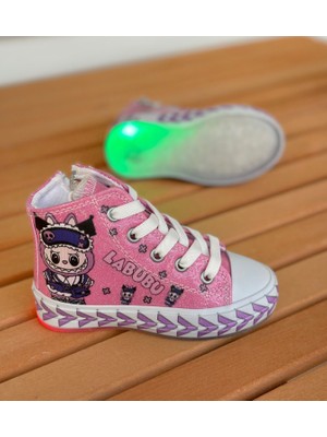 Surpie Shoes Labubu Çocuk Ayakkabı, Kız Çocuk Günlük Ayakkabı, (31-35 Numara Aralığı Işıksızdır)