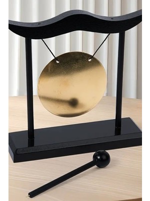 Rahan Metal Gong Feng Shui Pirinç Yin Yang  Masa Üstü Isim Yazı Yazılabilir