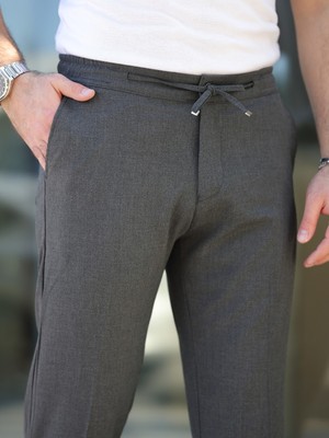 Baselco Rahat Şık Kolay Ütülenebilir Slim Fit Kumaş Jogger Pantolon