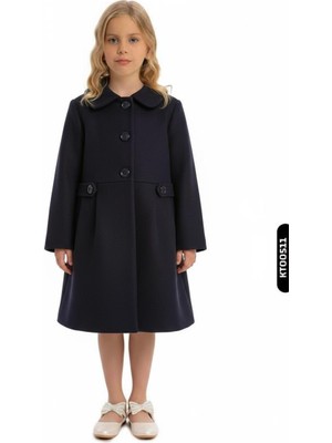 Damasqino Kız Çocuk Kaban 8-12 Yaş 1051