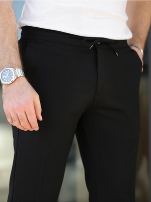 Baselco Rahat Şık Kolay Ütülenebilir Slim Fit Kumaş Jogger Pantolon