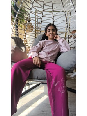 Şimo Butik Kız Çocuk Uzun Kollu Şık Takım, Eşofman, Rahat, Modern Tarz