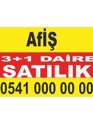 Aydın Garage (70 cm x 100 Cm) 3+1 Satılık Daire Branda - Afiş- Pankart