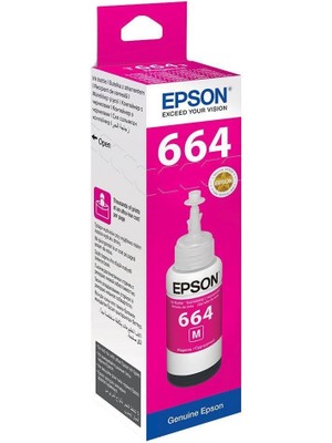 Epson T6643 Magenta Kırmızı Şişe Mürekkep T66434A