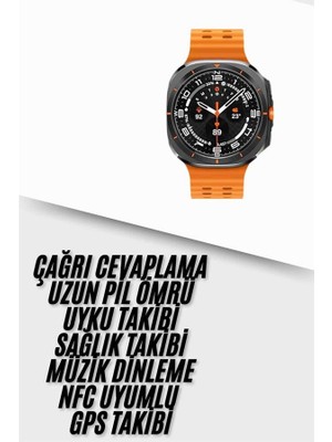 Teknodayım Yeni Nesil Çağrı Cevaplayabilen 47 mm Titreşimli Çok Fonksiyonlu Akıllı Saat