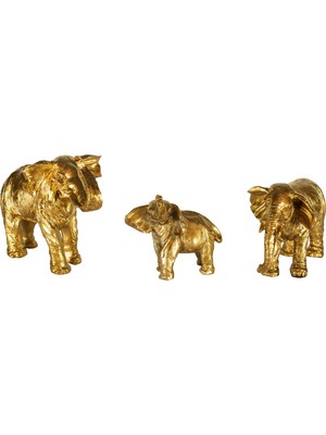 Storish Fil Ailesi Üçlü Altın