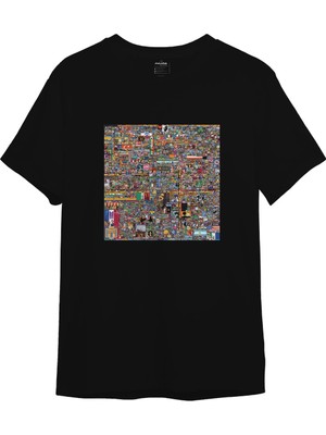 The Lucid Lab Reddit Place Tişört - Siyah