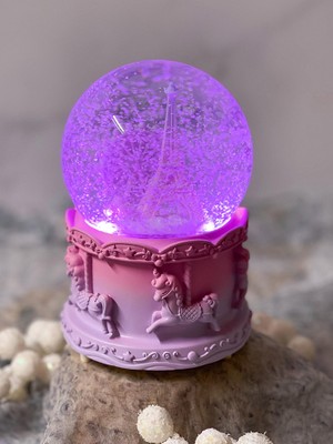 Keyfim Shop Eyfel Kulesi Işıklı Müzikli Püskürtmeli Büyük Boy Kar Küresi