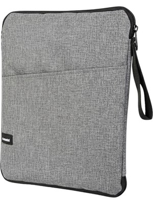Moserini Çok Bölmeli, Modern Gri 12.4" Tablet Çantası- iPad Pro 6.nesil 12.9”/ 7.nesil 13”/ Air M2 Uyumlu 13”