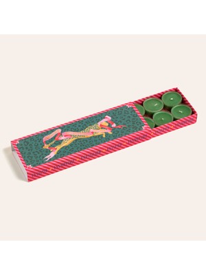 Zsa Zsa Zsu Misi Yeşil Parafın Mum 24x8 Cm