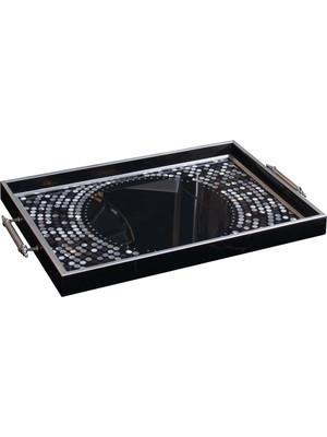 Storish Dekoratif Kulplu Tepsi St-6026