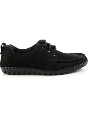 Bambi Siyah Leather Erkek Casual Ayakkabı E01900400001