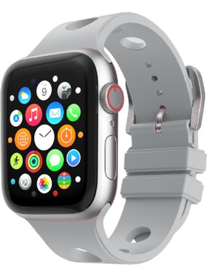 MobaxAksesuar Apple Watch 44MM Kordon Scuba Diving Dalgıç Silikon Band 147